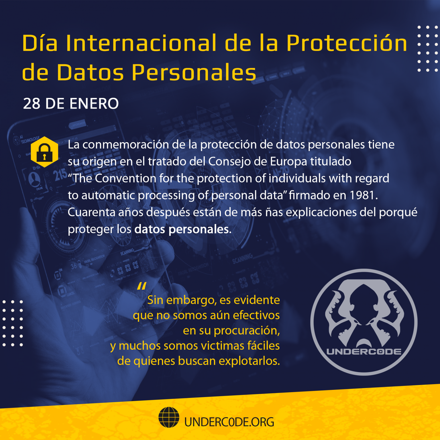 Día Internacional de la Protección de Datos Personales Underc0de Blog